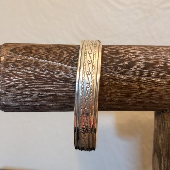 MMA BMCO 925 Sterling Silver Panther Ends Cuff Bracelet - Picture 1 of 10